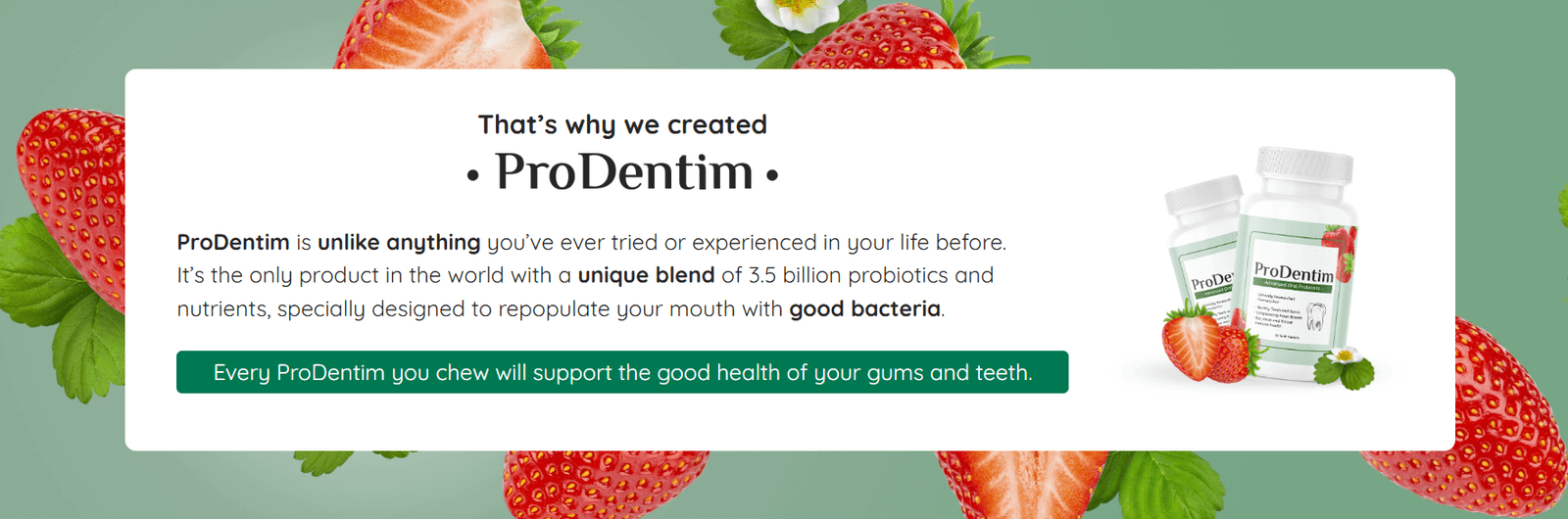 Prodentim message